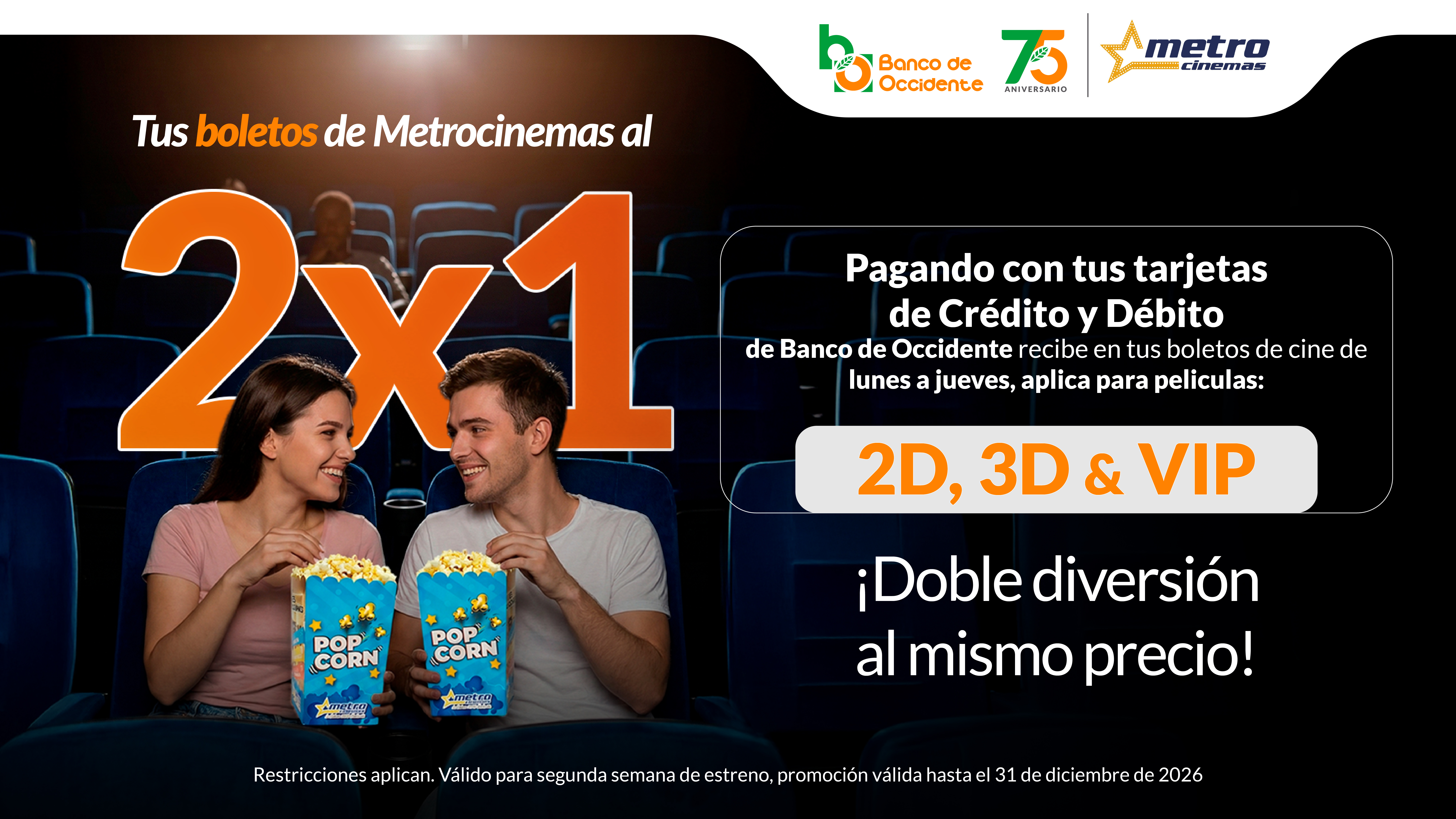 Promoci&oacute;n Metrocinemas